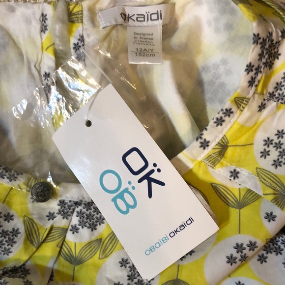 NWT OKAIDI FLORAL SLEEVELESS BLOUSE - Picture 6 of 8